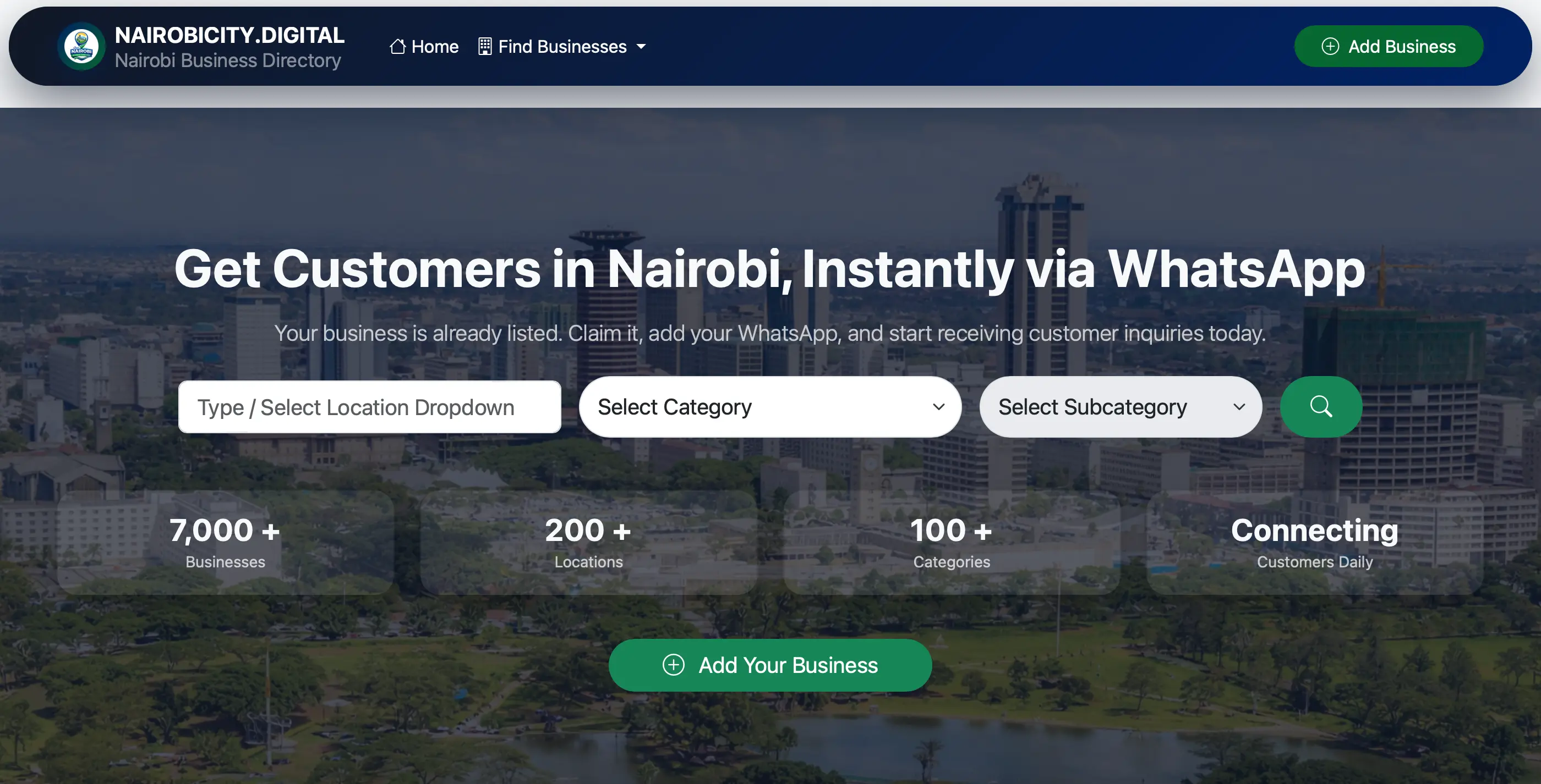 Nairobi Business Directory preview